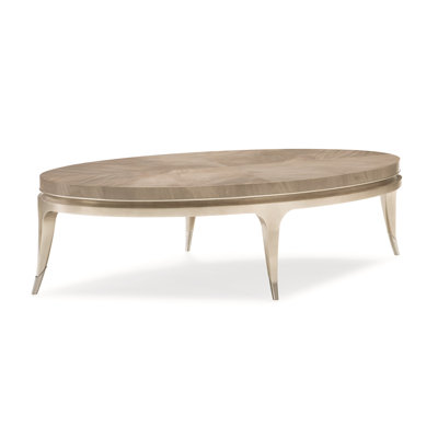 Caracole Classics Front And Center Oval Coffee Table & Reviews | Wayfair